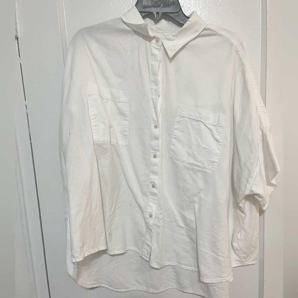 Madewell Boxy White Button Down